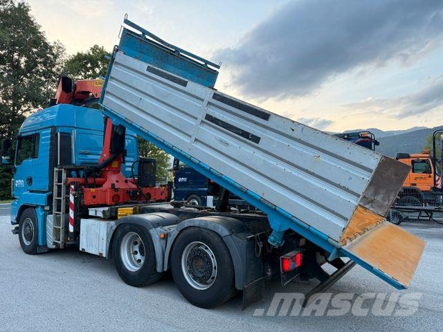 MAN TGS 28.480 6X4/4 H Kipper Kran Palfinger PK26002 Camion ribaltabili