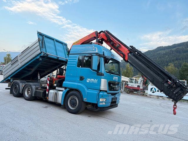MAN TGS 28.480 6X4/4 H Kipper Kran Palfinger PK26002 Camion ribaltabili