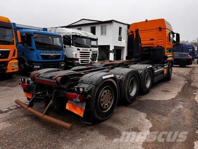 MAN TGS 32.480 HIAB ABROLLER LIFT LENK ACHSE 훅 리프트 트럭