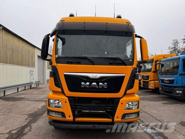MAN TGS 32.480 HIAB ABROLLER LIFT LENK ACHSE 훅 리프트 트럭