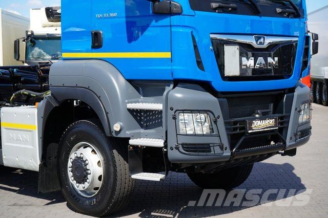MAN TGS / 33.360 / 6 X 6 / E 6 / HAKOWIEC / MANUAL Φορτηγά ανατροπή με γάντζο