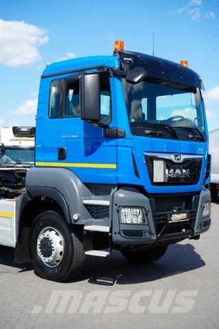 MAN TGS / 33.360 / 6 X 6 / E 6 / HAKOWIEC / MANUAL Φορτηγά ανατροπή με γάντζο