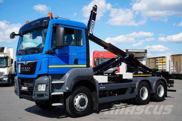 MAN TGS / 33.360 / 6 X 6 / E 6 / HAKOWIEC / MANUAL Φορτηγά ανατροπή με γάντζο