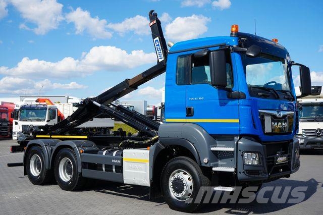 MAN TGS / 33.360 / 6 X 6 / E 6 / HAKOWIEC / MANUAL Φορτηγά ανατροπή με γάντζο