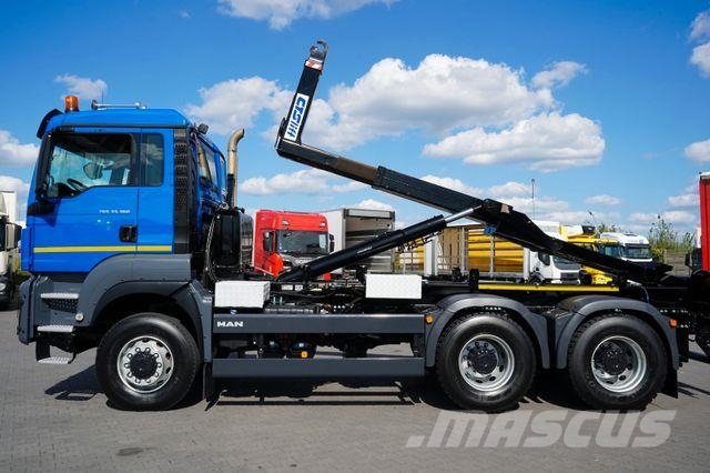 MAN TGS / 33.360 / 6 X 6 / E 6 / HAKOWIEC / MANUAL Φορτηγά ανατροπή με γάντζο