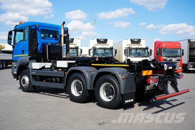 MAN TGS / 33.360 / 6 X 6 / E 6 / HAKOWIEC / MANUAL Φορτηγά ανατροπή με γάντζο