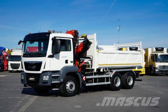 MAN TGS / 33.420 / E 6 / WYWROTKA + HDS / FASSI F 17 Kiper tovornjaki