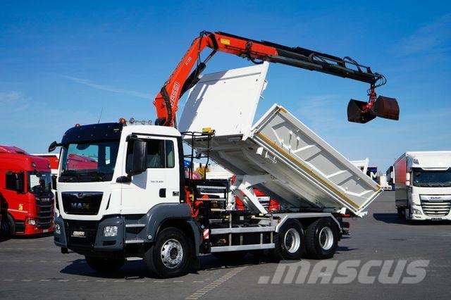 MAN TGS / 33.420 / E 6 / WYWROTKA + HDS / FASSI F 17 Kiper tovornjaki