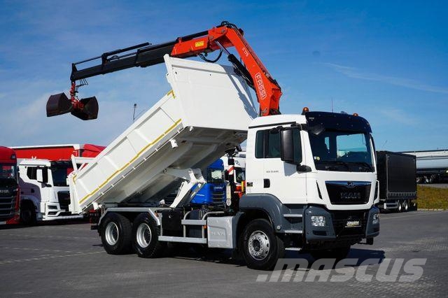 MAN TGS / 33.420 / E 6 / WYWROTKA + HDS / FASSI F 17 Kiper tovornjaki