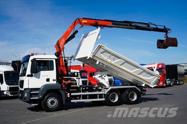 MAN TGS / 33.420 / E 6 / WYWROTKA + HDS / FASSI F 17 Kiper tovornjaki