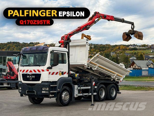 MAN TGS 33.440*KIPPER 4,50m+EPSILON Q170Z95 *6x4*TOP Żurawie samochodowe