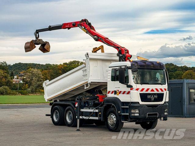 MAN TGS 33.440*KIPPER 4,50m+EPSILON Q170Z95 *6x4*TOP Żurawie samochodowe