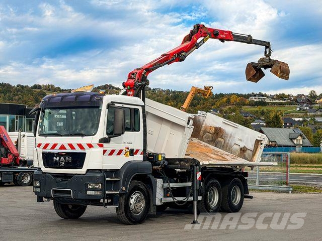 MAN TGS 33.440*KIPPER 4,50m+EPSILON Q170Z95 *6x4*TOP Żurawie samochodowe