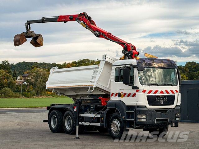 MAN TGS 33.440*KIPPER 4,50m+EPSILON Q170Z95 *6x4*TOP Żurawie samochodowe