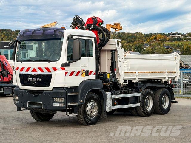 MAN TGS 33.440*KIPPER 4,50m+EPSILON Q170Z95 *6x4*TOP Żurawie samochodowe