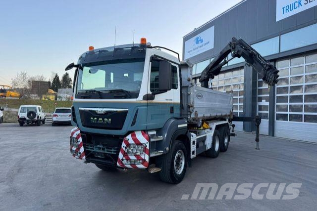 MAN TGS 33.480 6x4 Hiab 244-5 Самосвал