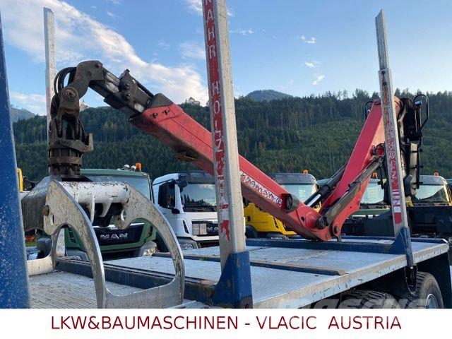 MAN TGS 33.480 6x6Holztransporter mit Kran Palfinger Timber trucks