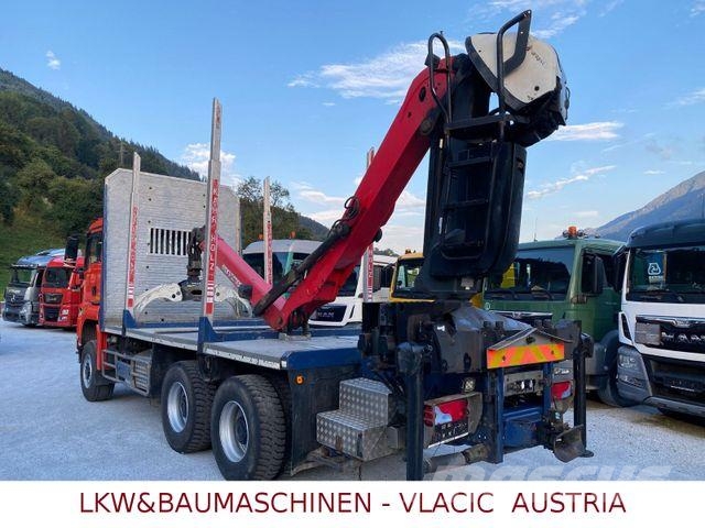 MAN TGS 33.480 6x6Holztransporter mit Kran Palfinger Timber trucks