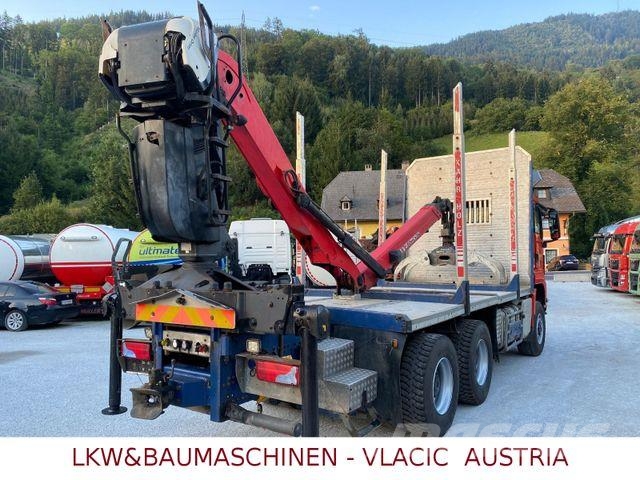 MAN TGS 33.480 6x6Holztransporter mit Kran Palfinger Timber trucks