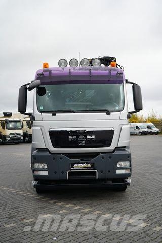 MAN TGS / 35.360 / 8 X 4 / E 5 / SKRZYNIOWY + HDS / Camion plateau ridelle avec grue