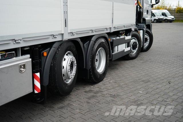 MAN TGS / 35.360 / 8 X 4 / E 5 / SKRZYNIOWY + HDS / Camion plateau ridelle avec grue