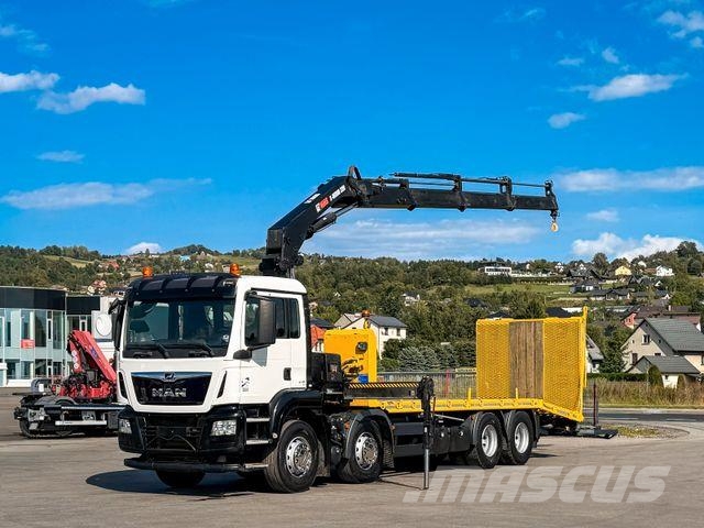 MAN TGS 35.360 * Abschleppwagen 8,10 m * KRAN/ FUNK! Żurawie samochodowe