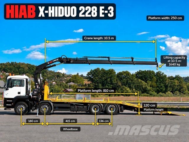 MAN TGS 35.360 * Abschleppwagen 8,10 m * KRAN/ FUNK! Żurawie samochodowe