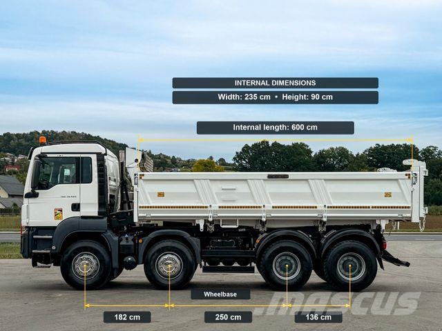 MAN TGS 35.420 KIPPER 6,00 m + BORDMATIC * 8x4 Kipper