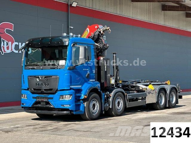 MAN TGS 35.430 8x4 BL Palfinger PHT20 & PK37.002Te Rol kiper kamioni s kukama za dizanje