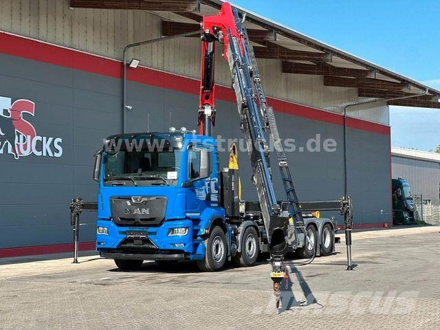 MAN TGS 35.430 8x4 BL Palfinger PHT20 & PK37.002Te Rol kiper kamioni s kukama za dizanje