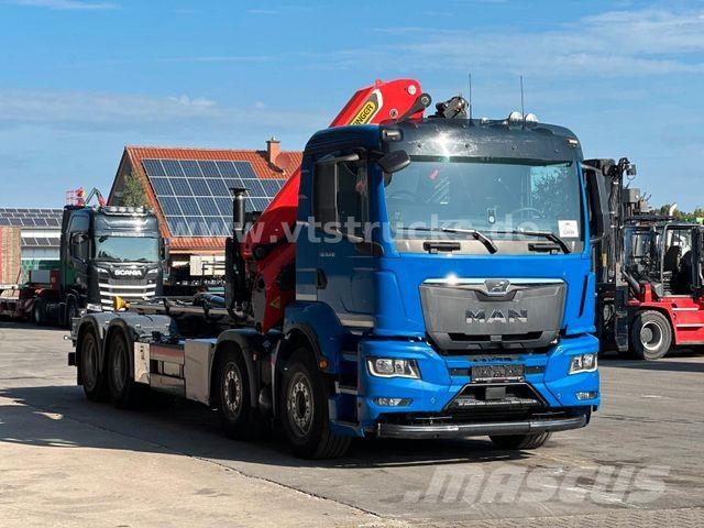 MAN TGS 35.430 8x4 BL Palfinger PHT20 & PK37.002Te Rol kiper kamioni s kukama za dizanje