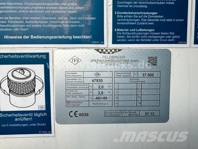 MAN TGS 35.440 8x2 Euro5 Feldbinder Siloaufbau 37m³ Muut kuorma-autot