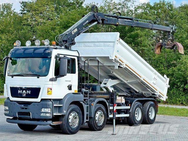 MAN TGS 35.440 * KIPPER 5,60m + KRAN/FUNK * 8x4 *TOP Автокрани