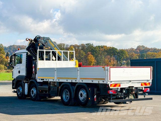 MAN TGS 35.440 * PALFINGER PK 44002 + FUNK * Camion plateau ridelle avec grue
