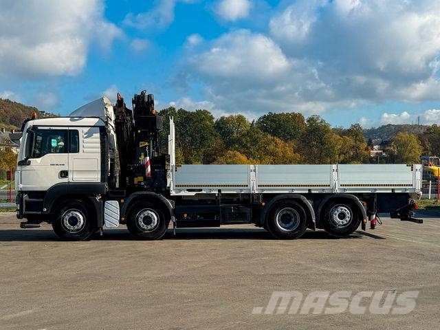 MAN TGS 35.440 * PALFINGER PK 44002 + FUNK * Camion plateau ridelle avec grue