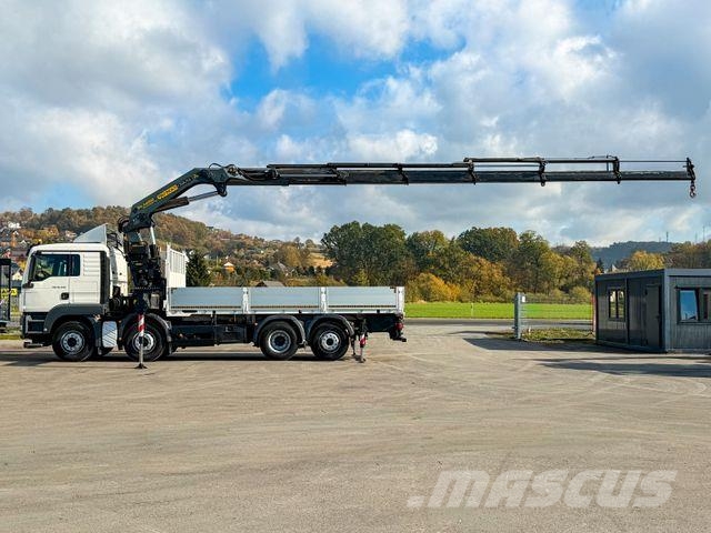 MAN TGS 35.440 * PALFINGER PK 44002 + FUNK * Camion plateau ridelle avec grue