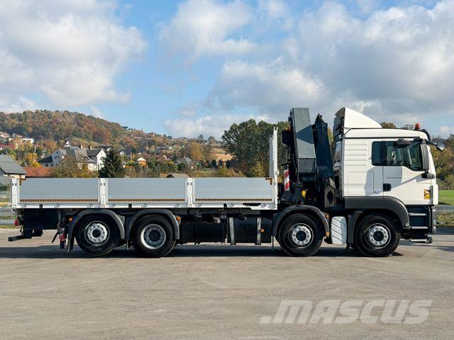 MAN TGS 35.440 * PALFINGER PK 44002 + FUNK * Camion plateau ridelle avec grue