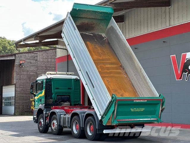 MAN TGS 35.470 8x4 Schwarzmüller DSK BORDMATIK 15m³ Savivarčių priekabų vilkikai