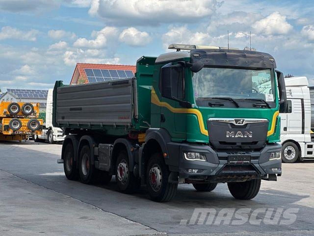 MAN TGS 35.470 8x4 Schwarzmüller DSK BORDMATIK 15m³ Savivarčių priekabų vilkikai