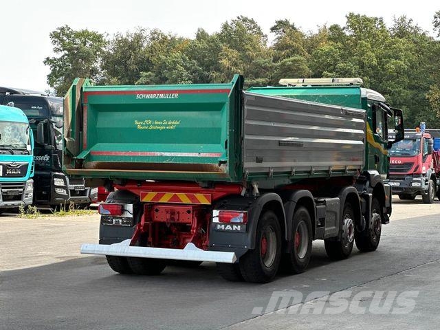 MAN TGS 35.470 8x4 Schwarzmüller DSK BORDMATIK 15m³ Savivarčių priekabų vilkikai
