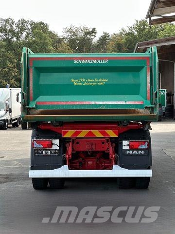 MAN TGS 35.470 8x4 Schwarzmüller DSK BORDMATIK 15m³ Savivarčių priekabų vilkikai