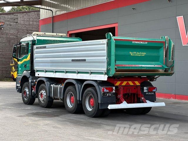 MAN TGS 35.470 8x4 Schwarzmüller DSK BORDMATIK 15m³ Savivarčių priekabų vilkikai