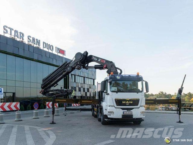 MAN TGS 35.480 8x4 HIAB 1055E-8 HiPro Crane FLY JIB Caminhões guindaste