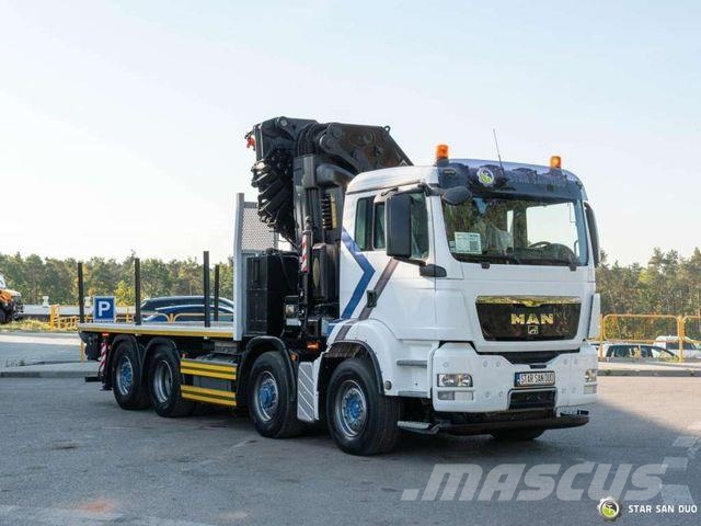 MAN TGS 35.480 8x4 HIAB 1055E-8 HiPro Crane FLY JIB Caminhões guindaste