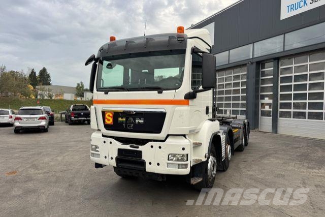 MAN TGS 35.480 8x4 Hiab 26T Camion con gancio di sollevamento