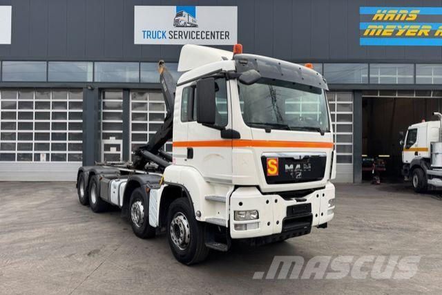 MAN TGS 35.480 8x4 Hiab 26T Camion con gancio di sollevamento