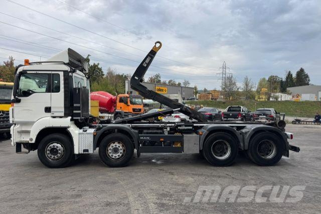 MAN TGS 35.480 8x4 Hiab 26T Camion con gancio di sollevamento