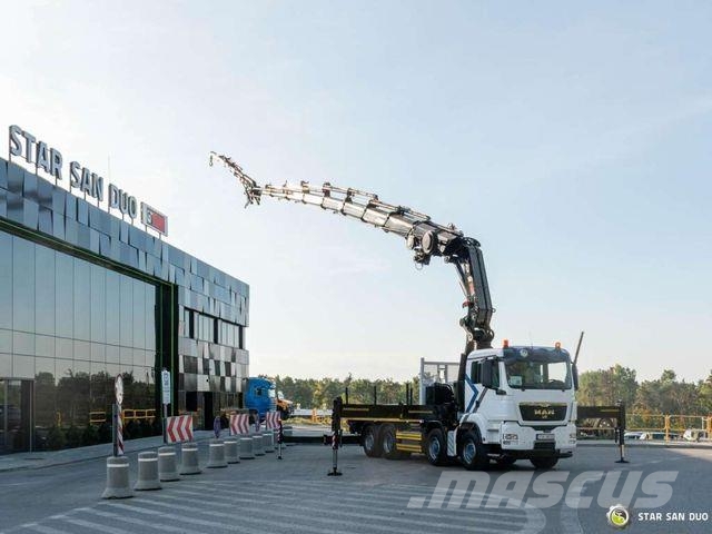 MAN TGS 35.480 8x4 HIAB 1055E-8 HiPro Crane FLY JIB Caminhões guindaste