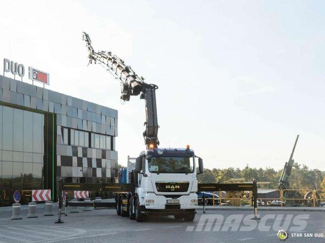 MAN TGS 35.480 8x4 HIAB 1055E-8 HiPro Crane FLY JIB Caminhões guindaste