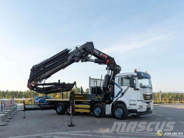 MAN TGS 35.480 8x4 HIAB 1055E-8 HiPro Crane FLY JIB Caminhões guindaste